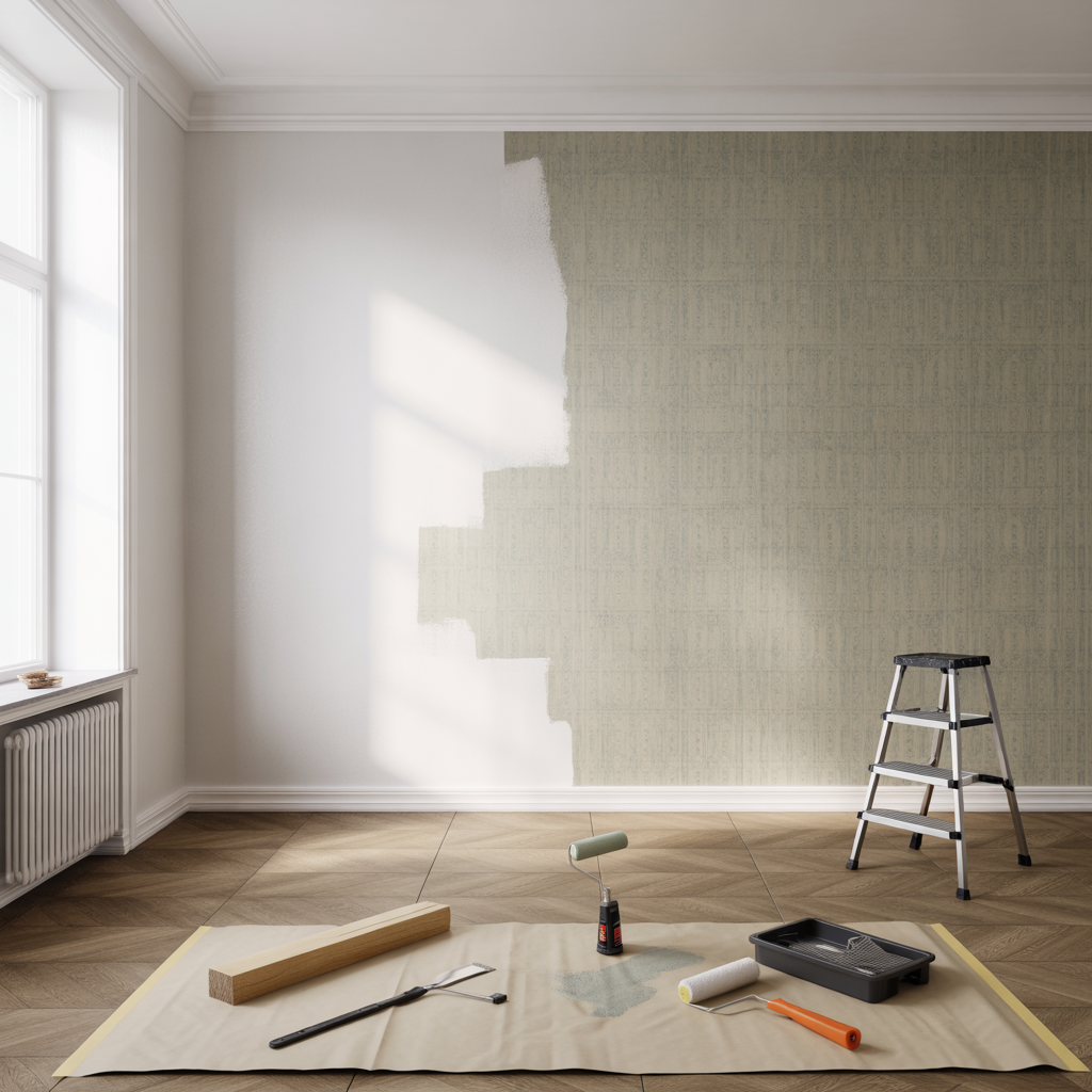 mala over tapet checklista for forarbete och ratt farg