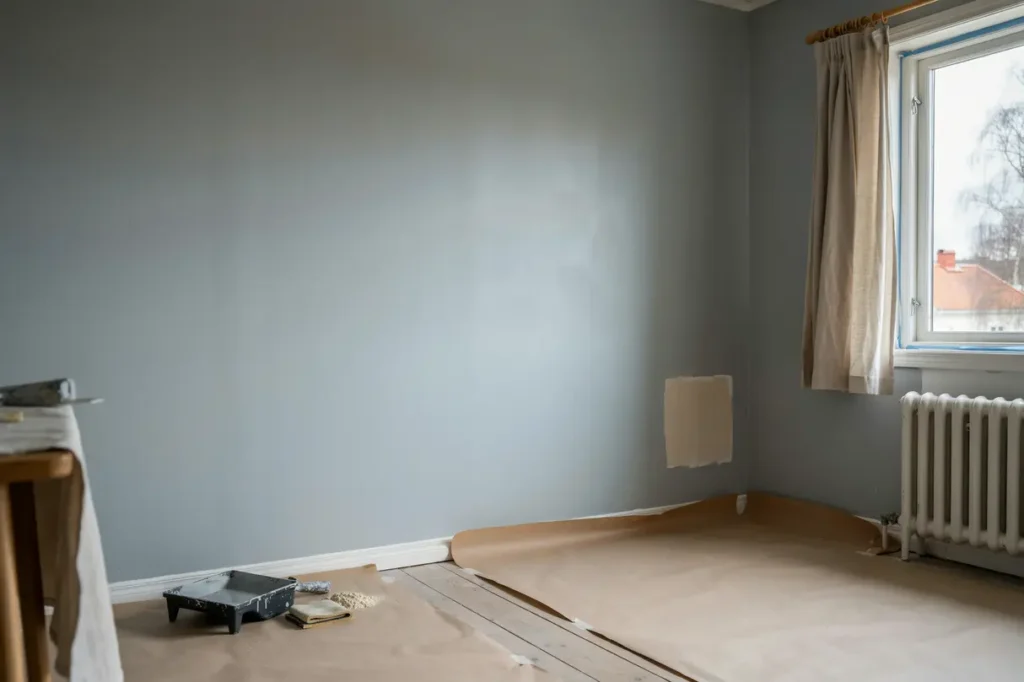 m la om sovrummet r tt kul r finish och f rarbete f r ett lugnt och h llbart resultat
